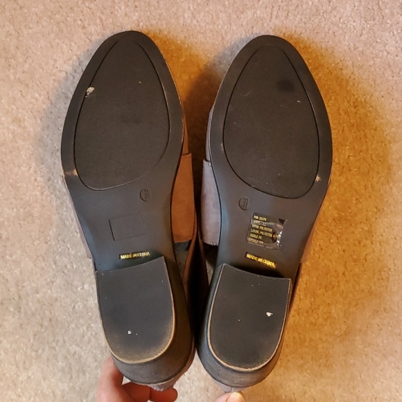 TG taupe suede ankle boots size 11 - Picture 5 of 11